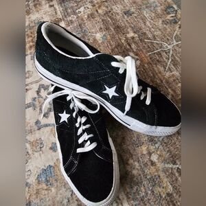 Converse•One Star Lo "Black Suede"